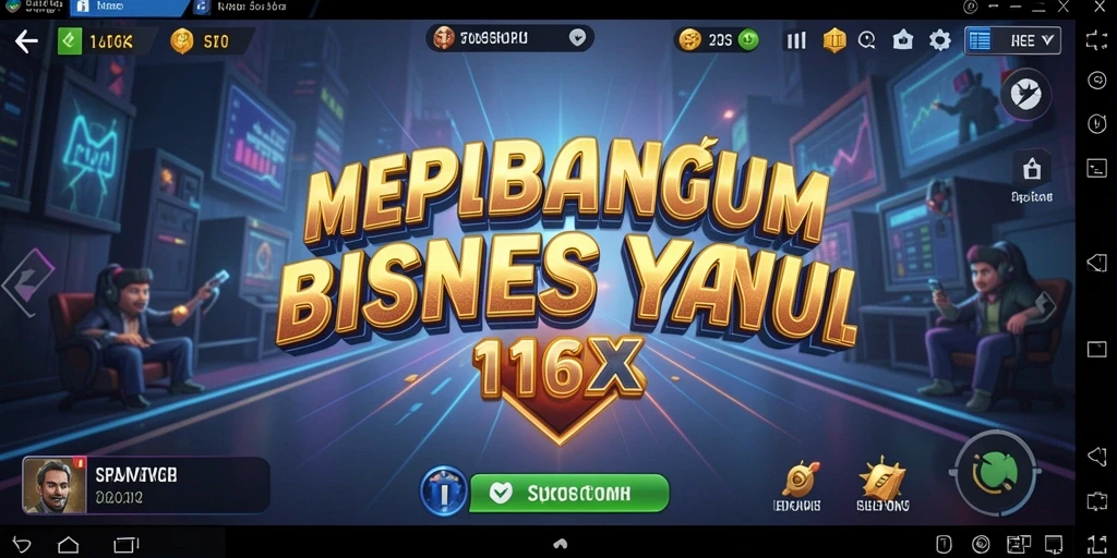 Gameplay seru di 116X menunjukkan strategi pengelolaan bisnis.