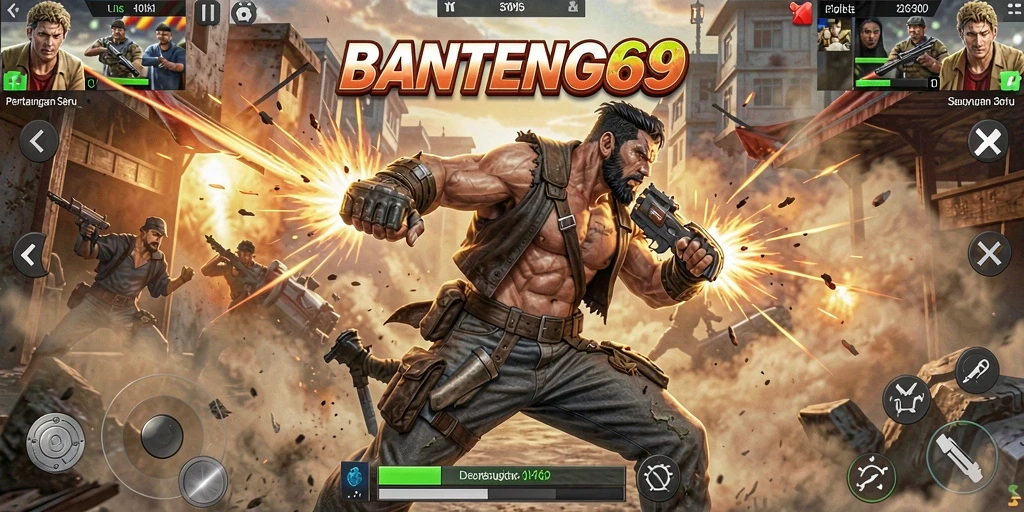 Tampilan gameplay BANTENG69 yang mendebarkan dan penuh aksi.