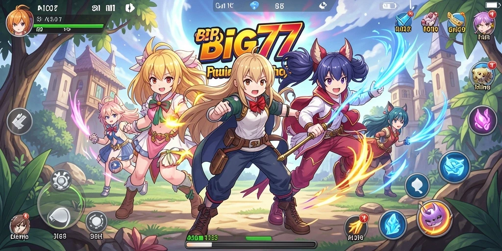 Tampak menyenangkan dari gameplay BIG77 dengan karakter anime.