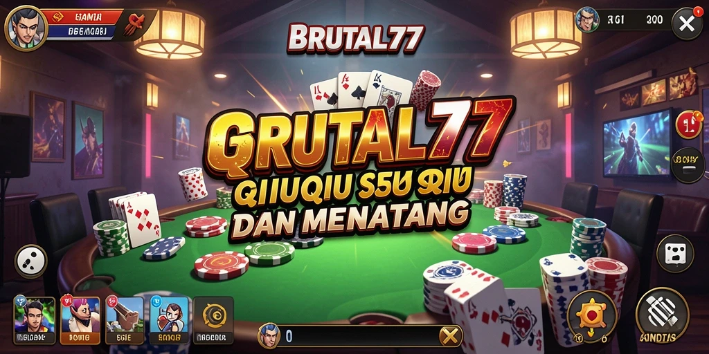 Tampilan gameplay seru dan menantang dari BRUTAL77.