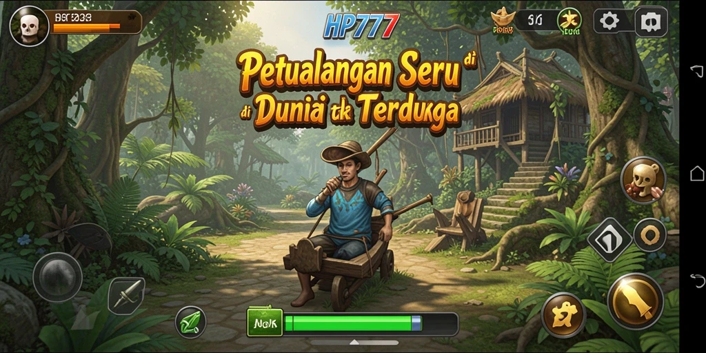 Tampilan gameplay HP777 yang mendebarkan di dunia petualangan.