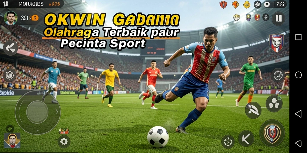 Screenshot OKWIN menampilkan gameplay kompetitif yang mendebarkan.
