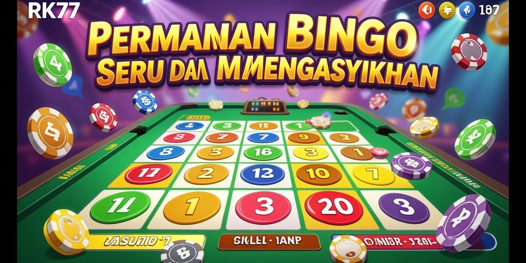 Tampilan screenshot utama RK77 menunjukkan keseruan gameplay Bingo.
