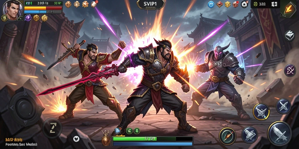 Gameplay seru dan karakter bertarung yang beragam di SVIP1.