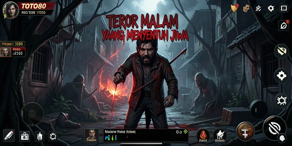 Tampilan menyeramkan dalam gameplay TOTO80 yang penuh ketegangan.