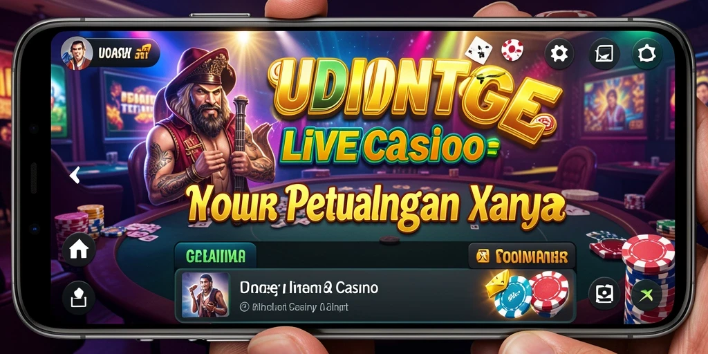 Screenshot gameplay Live Casino di aplikasi UDINTOGEL yang menarik.